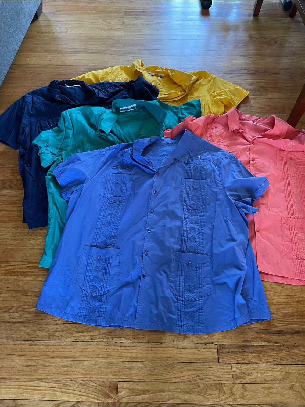 King Size Guayabera Shirt LOT of 5